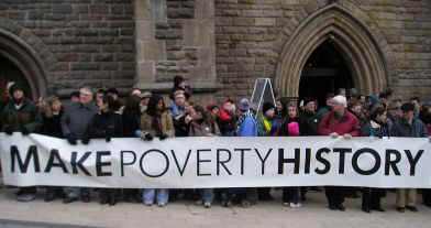 Make Poverty History banner