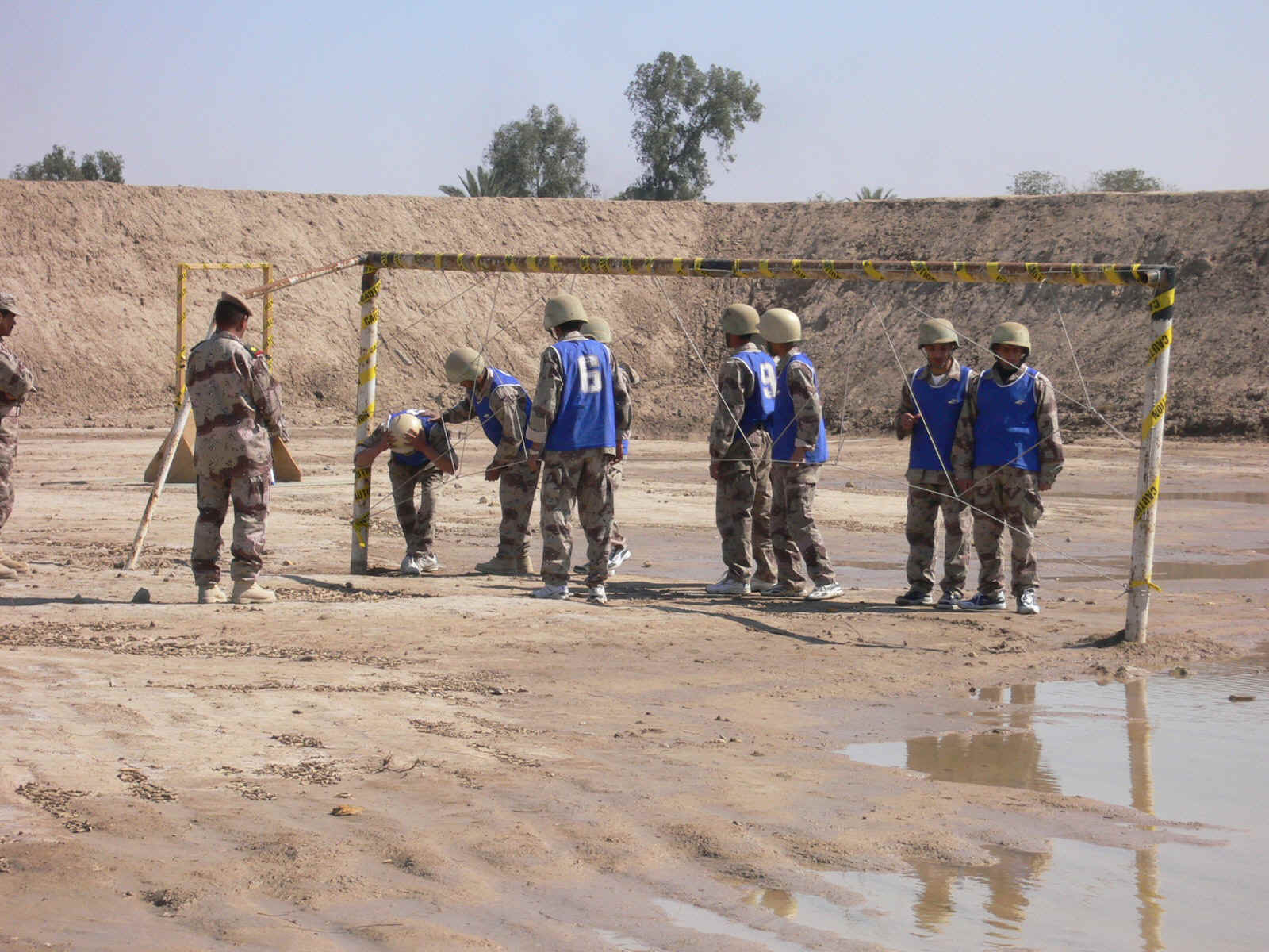 Military Academy cadets undertake a team-buliding exercise